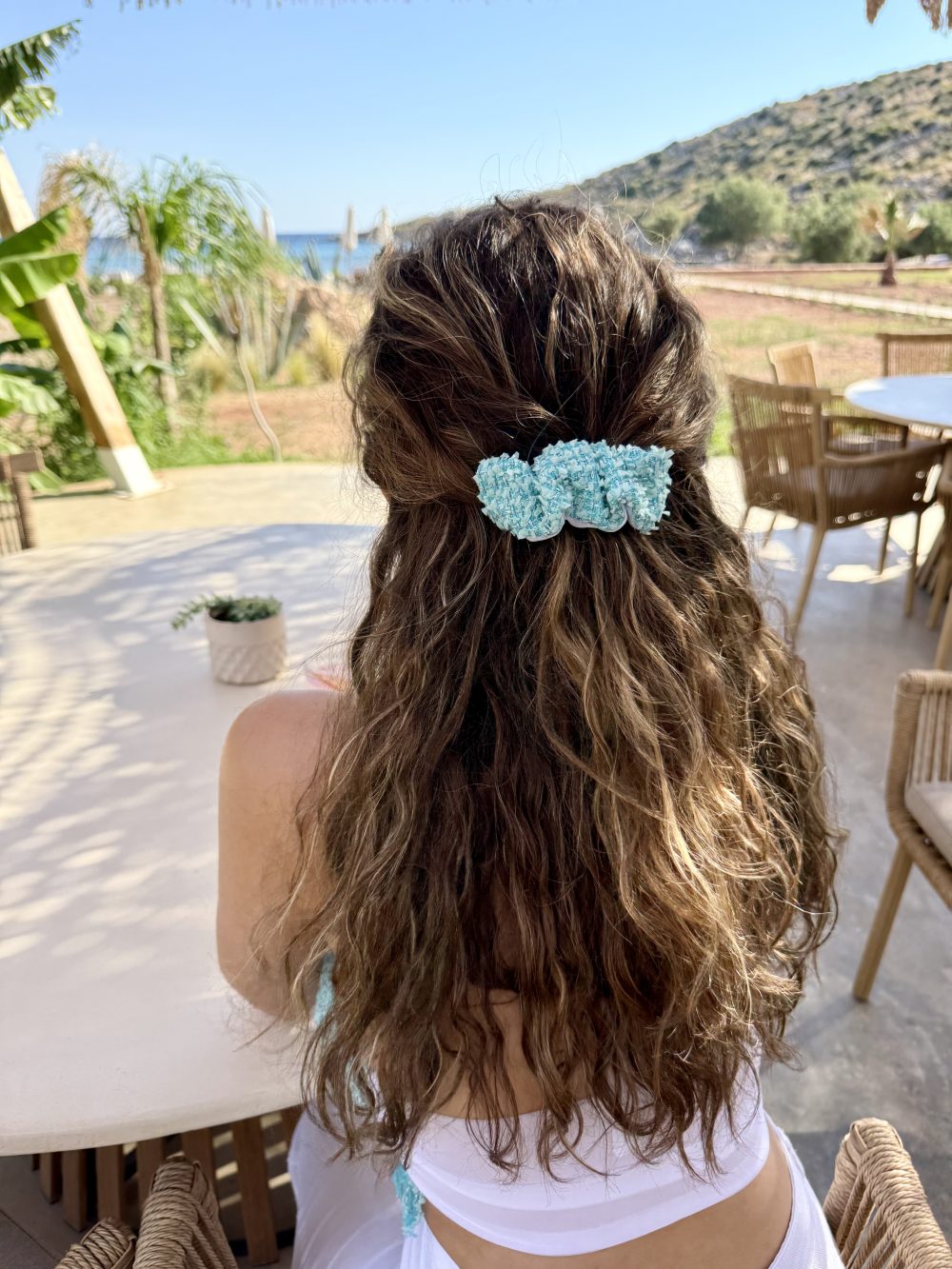 Aqua Breeze French Barrette